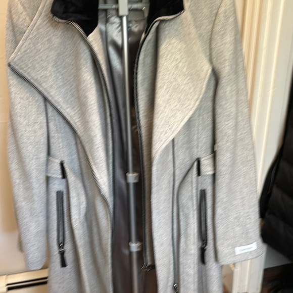 Calvin Klein Gray Belted Coat NWOT - Picture 5 of 9